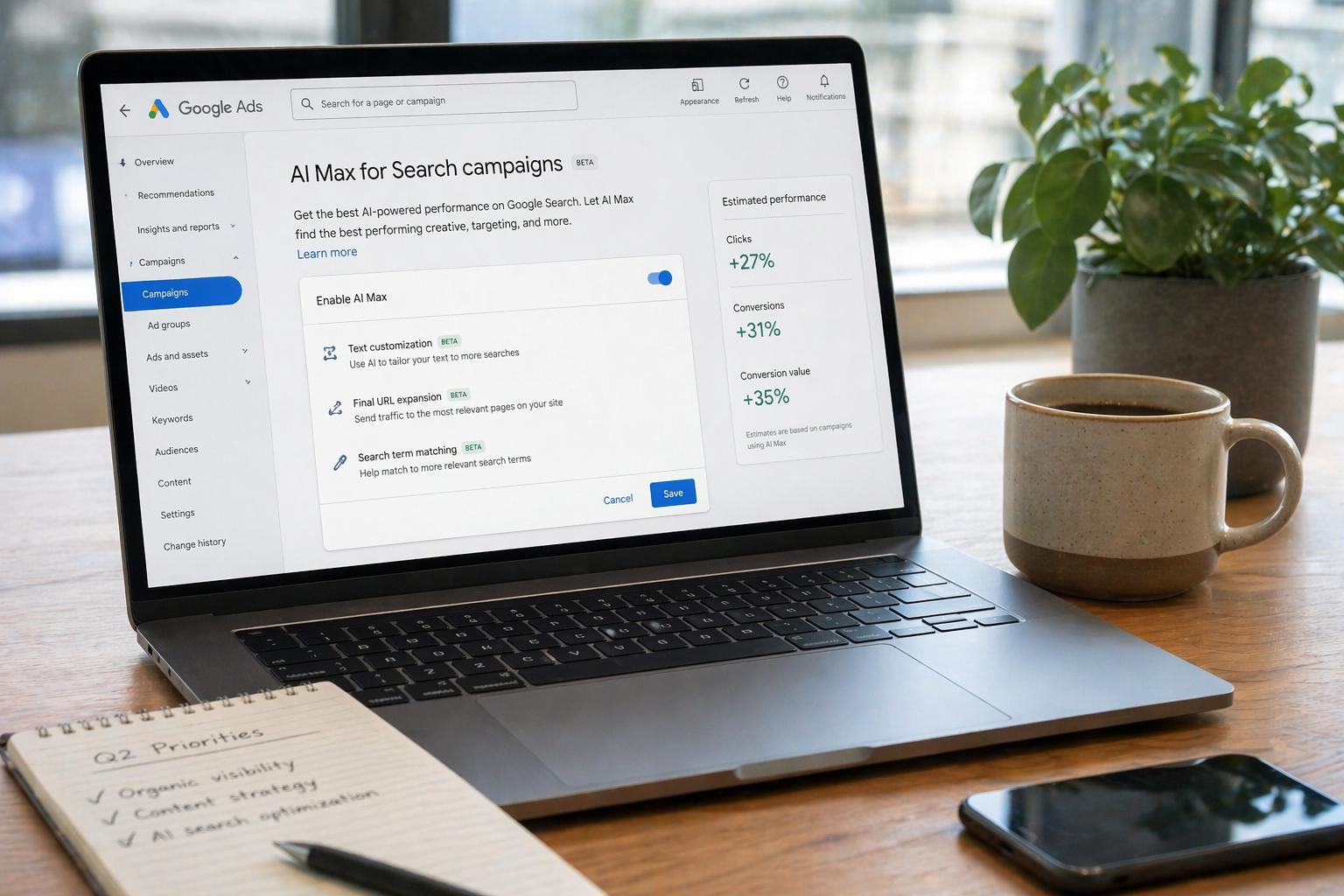 AI-powered search advertising and Google Ads analytics
